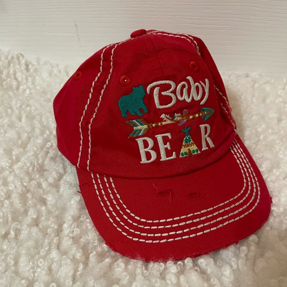 KBETHOS-Vintage Red Distressed Adjustable Hat